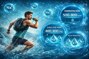 Hidratación y electrolitos en running
